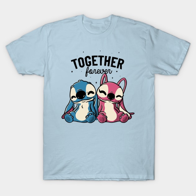 Together Forever Cute Lover Gift T-Shirt by eduely